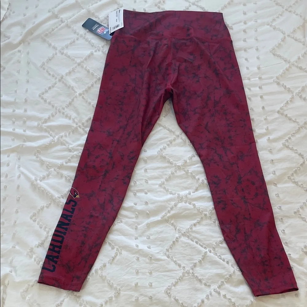 NFL Arizona Cardinals football Leggings in Red and Black nwt